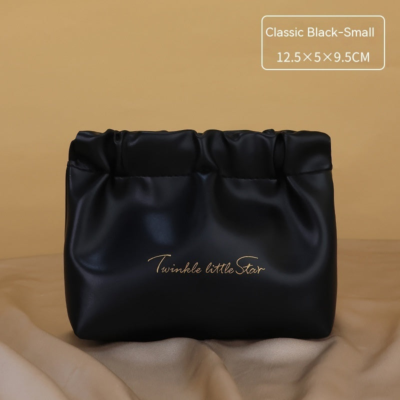 Exceptional Leather Large Capacity Travel Toiletry Bag