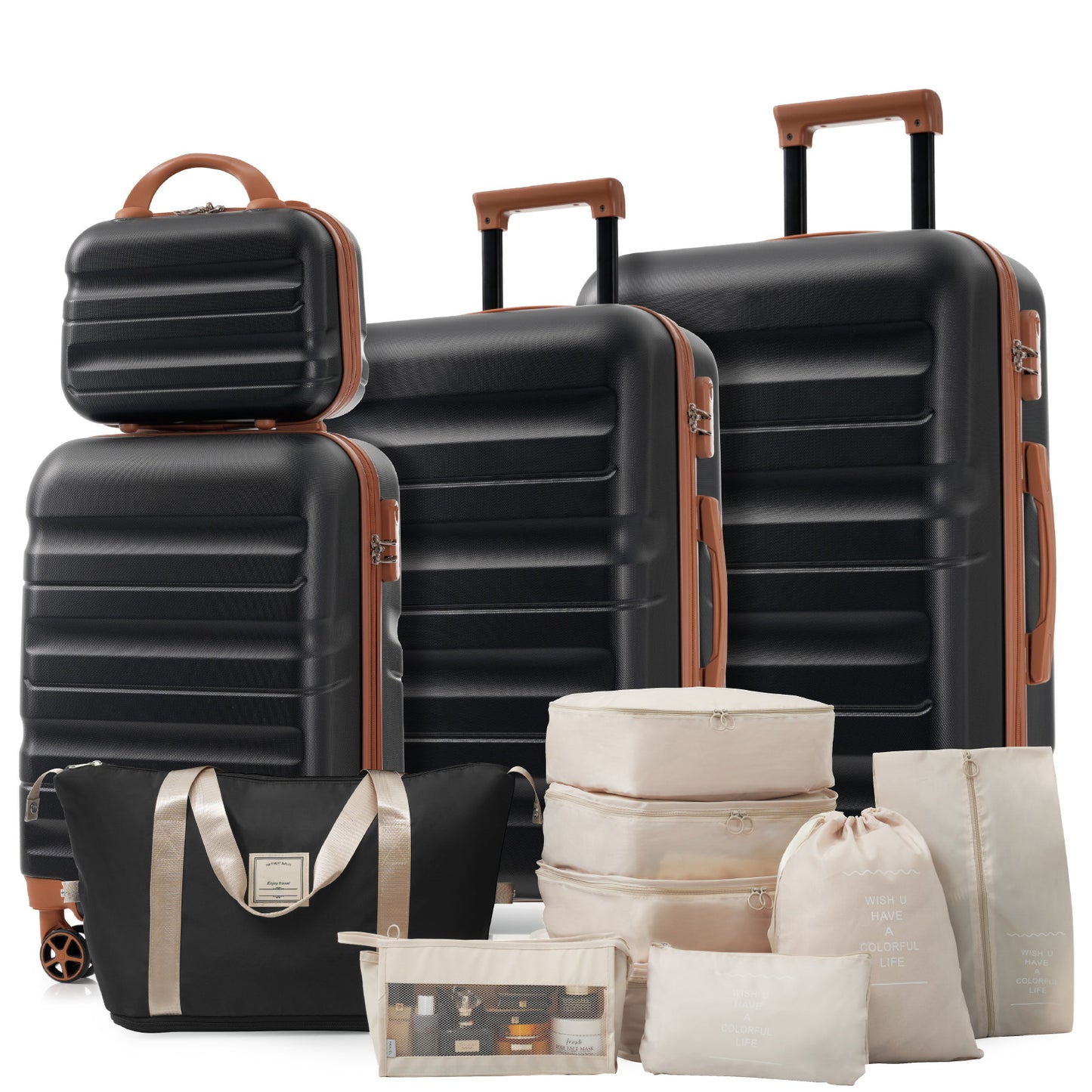 GETAWAY FAMILY FIRST II Hard shell ABS Luggage Set - Lightweight Durable Suitcases, Check-In Sizes For Travel Business