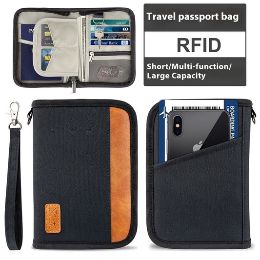 RFID Passport Holder Multi-functional Anti-theft Swiping